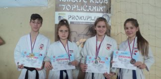 Četiri medalje za karatiste Topličanina