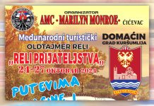 Međunarodni turistički Oldtajmer reli prijateljstva putevima Rasine i Toplice od 24. do 27. oktobra