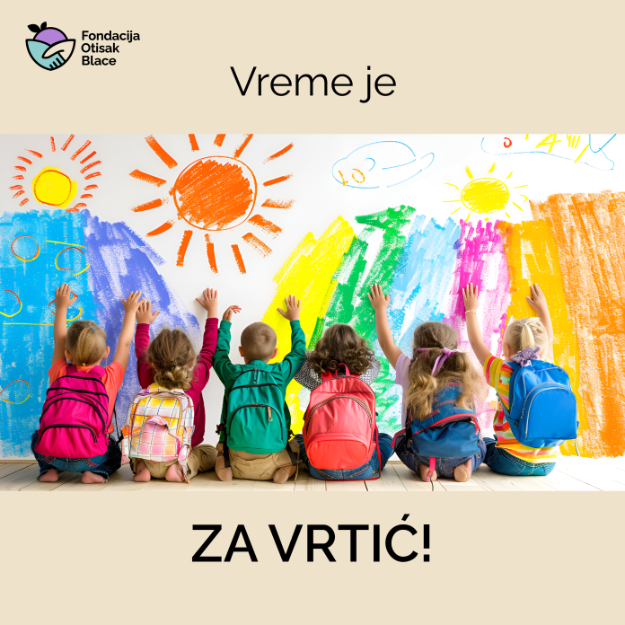 Vreme je za vrtić otisak blace